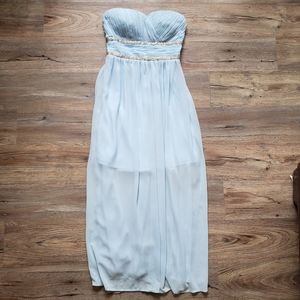 2/$8: Strapless Chiffon Maxi Dress